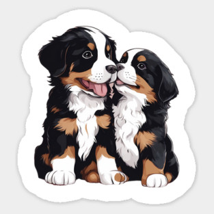 bernese mountain dog puppy Sticker