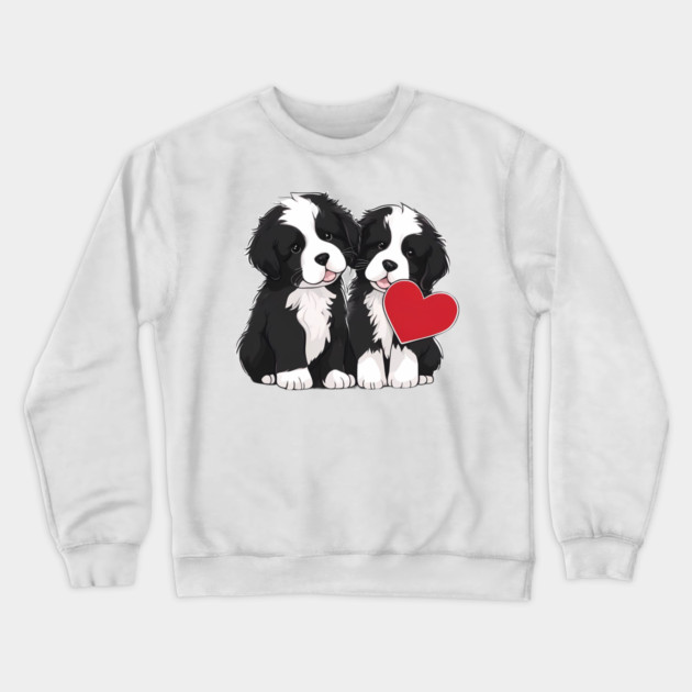 baby newfoundland dog Crewneck Sweatshirt by animegirlnft