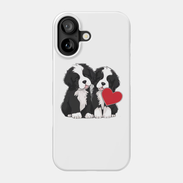 baby newfoundland dog Phone Case by animegirlnft
