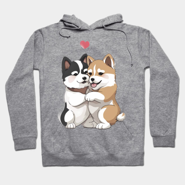 japanese akita puppy Hoodie by animegirlnft
