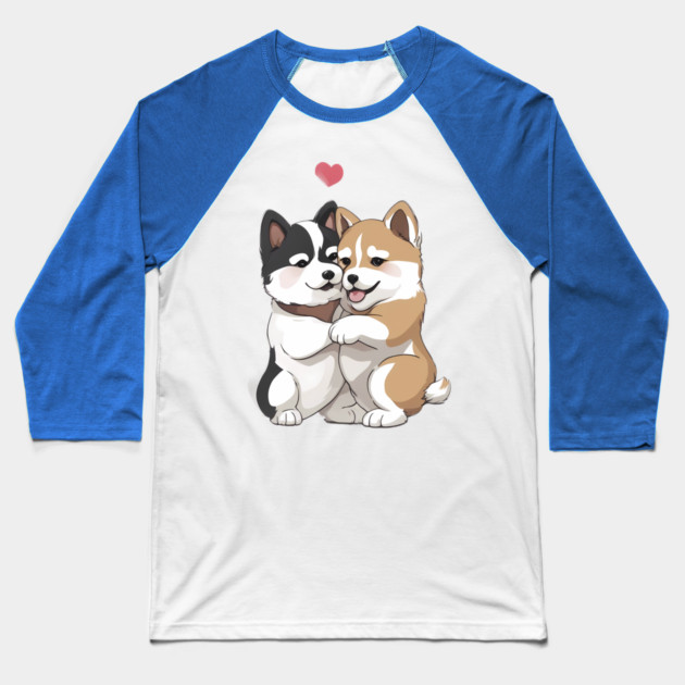 japanese akita puppy Baseball T-Shirt by animegirlnft