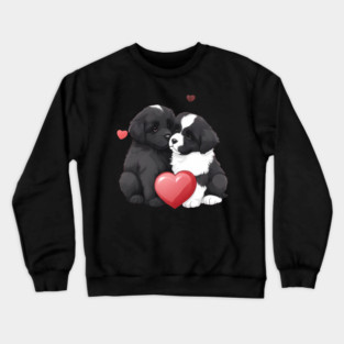 Cute newfoundland puppy Crewneck Sweatshirt