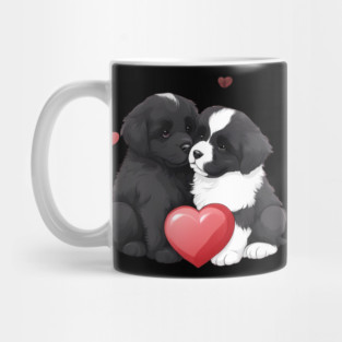 Cute newfoundland puppy Mug