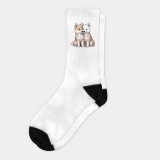 akita dog breed Socks