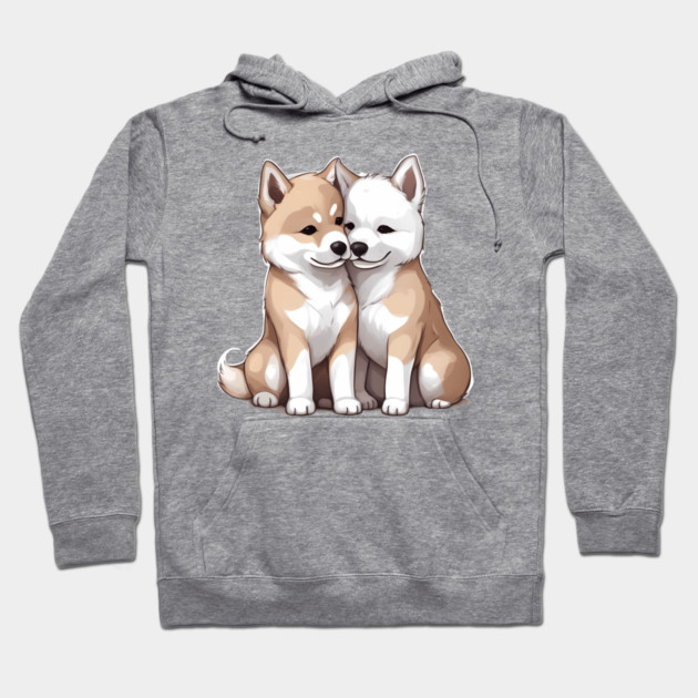 akita dog breed Hoodie by animegirlnft