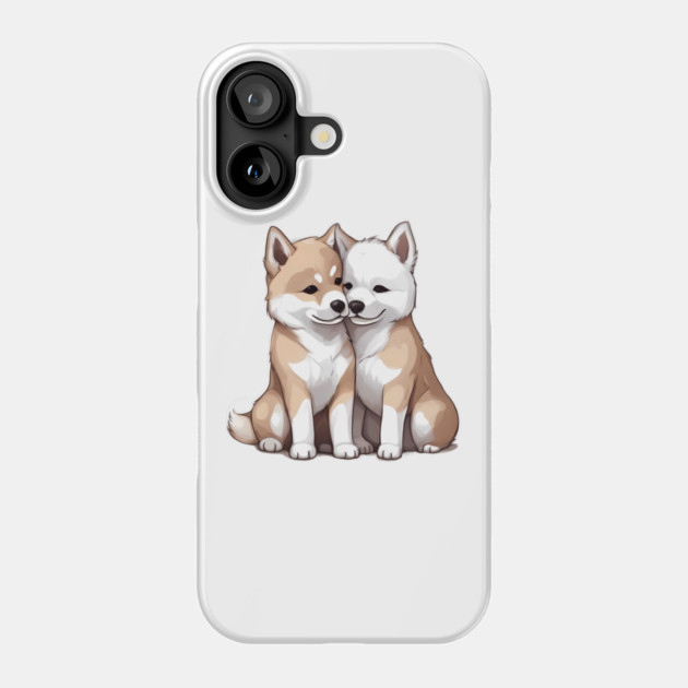 akita dog breed Phone Case by animegirlnft