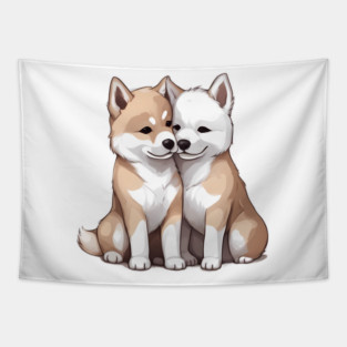 akita dog breed Tapestry