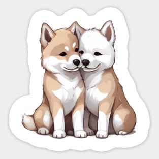 akita dog breed Sticker