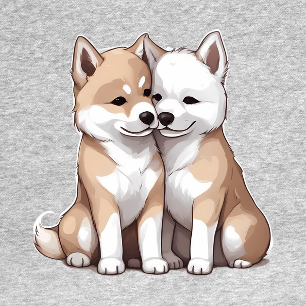akita dog breed by animegirlnft