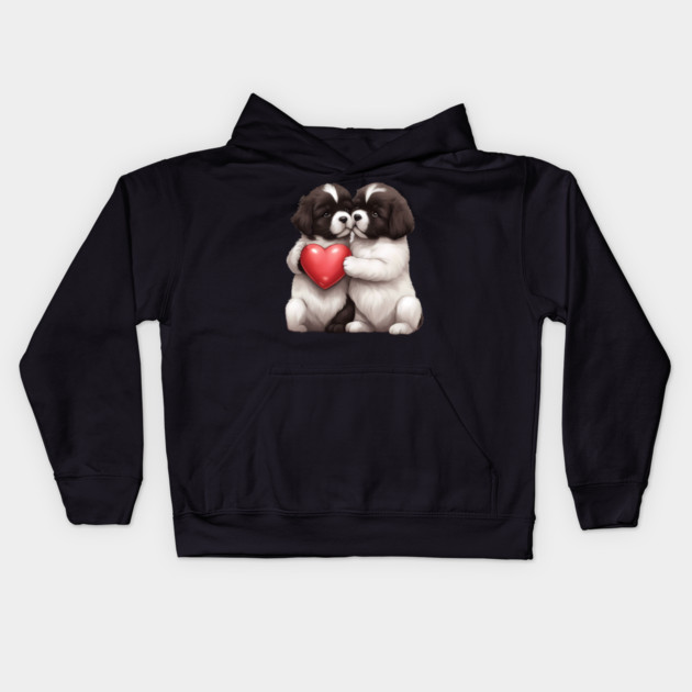 newfoundland dog lover Kids Hoodie by animegirlnft