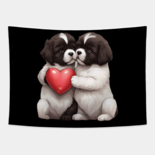 newfoundland dog lover Tapestry