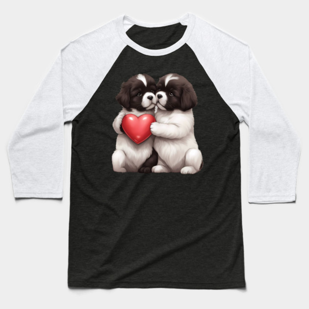 newfoundland dog lover Baseball T-Shirt by animegirlnft