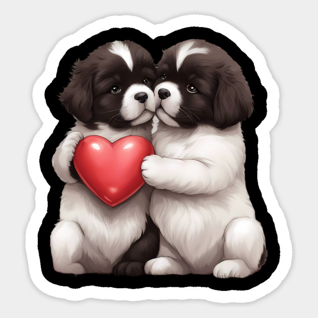 newfoundland dog lover Sticker by animegirlnft