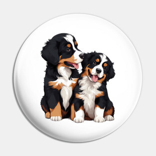 cute bernese mountain dog Pin