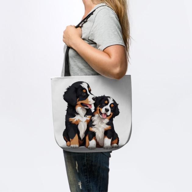 cute bernese mountain dog by animegirlnft