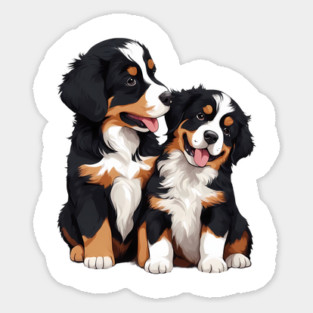 cute bernese mountain dog Sticker