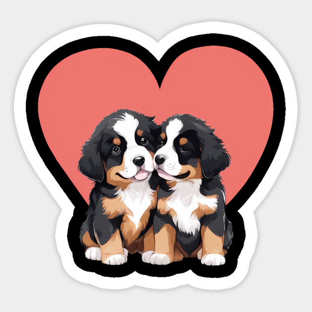 mini bernese mountain dog Sticker by animegirlnft