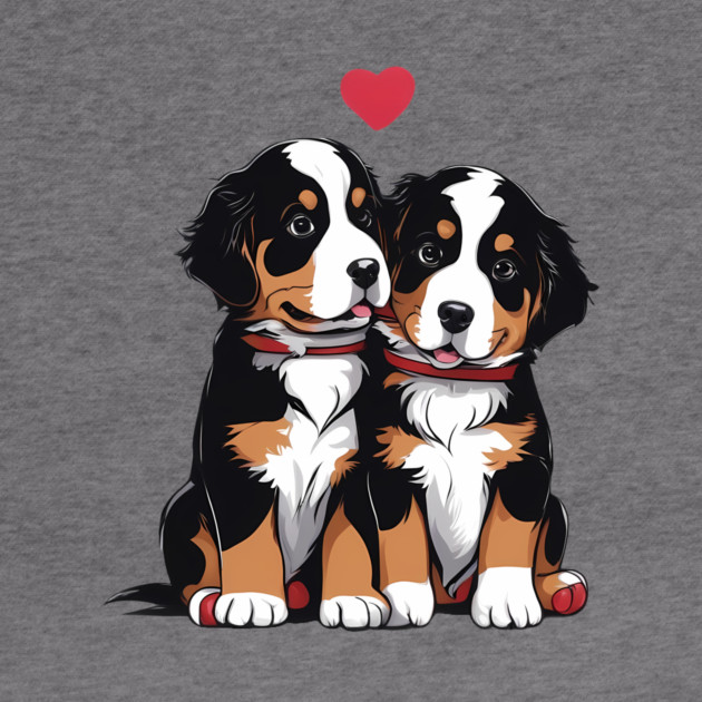 baby bernese mountain puppy by animegirlnft