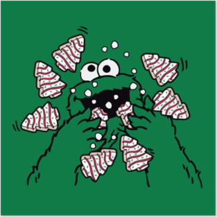 Christmas Tree Cake Monster Posters and Art