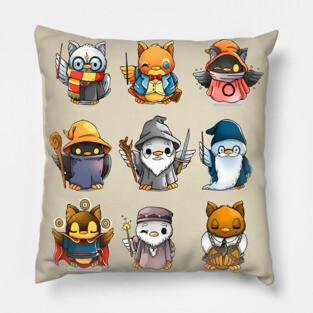 Magician Owl Parody Pillow