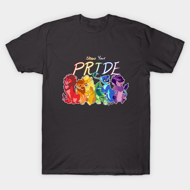 Pride Lions T-Shirt by BerryMeat