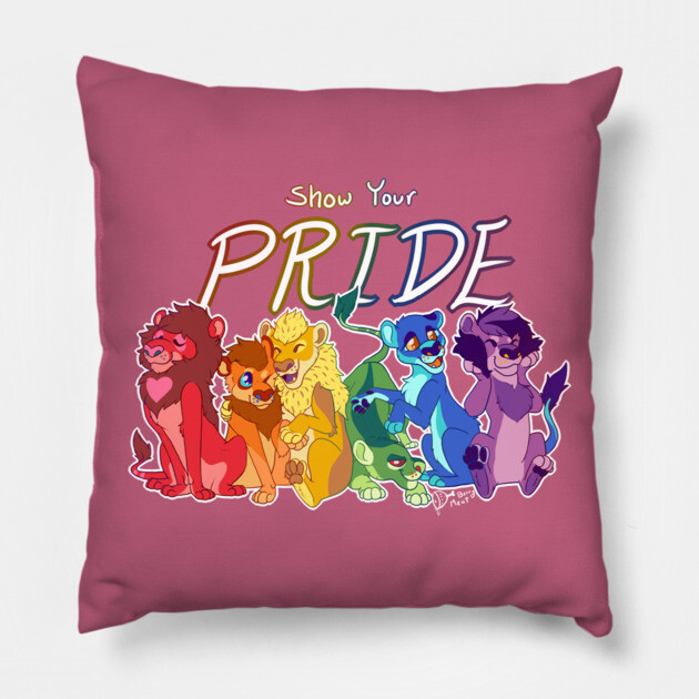 Pride Lions Pillow by BerryMeat
