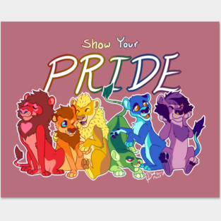 Pride Lions Posters and Art