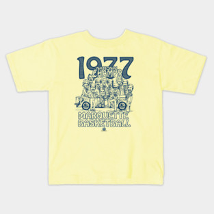 1977 Marquette National Champions Kids T-Shirt