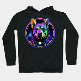 Blue Heeler Australian Cattle Dog Cosmic Space Dogs Galaxy Astronaut Hoodie