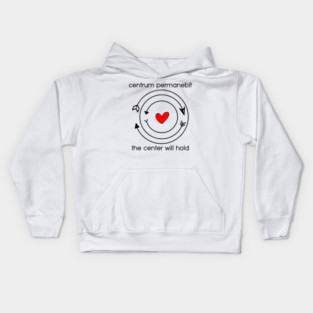Centrum permanebit / the center will hold Kids Hoodie