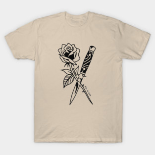 Rose knife tattoo T-Shirt