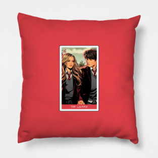 the lovers - house of anubis tarot card Pillow