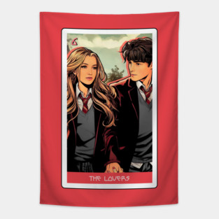 the lovers - house of anubis tarot card Tapestry