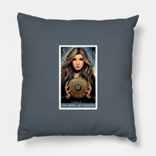 the wheel of fortune - house of anubis tarot card Pillow