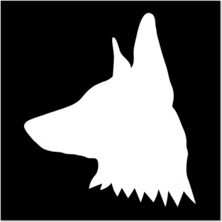 White German Shepherd Gifts Posters and Art