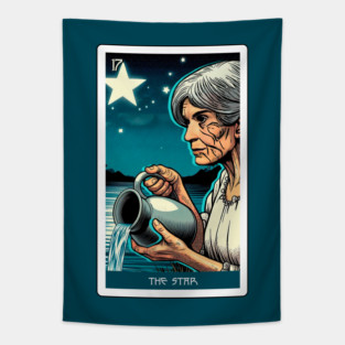 the star - house of anubis tarot card Tapestry