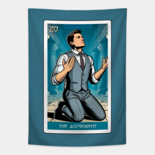 the judgement - house of anubis tarot card Tapestry