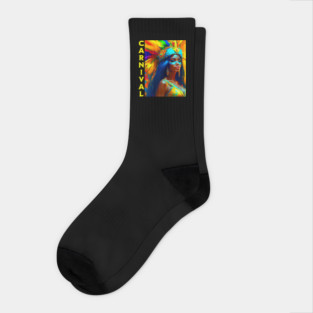Brazilian Carnival Dancer Socks