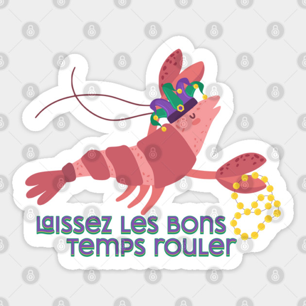 Mardi Gras Party Crawdad Sticker by HolidayBug
