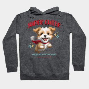 Super Cuter, cute superhero dog flying Hoodie