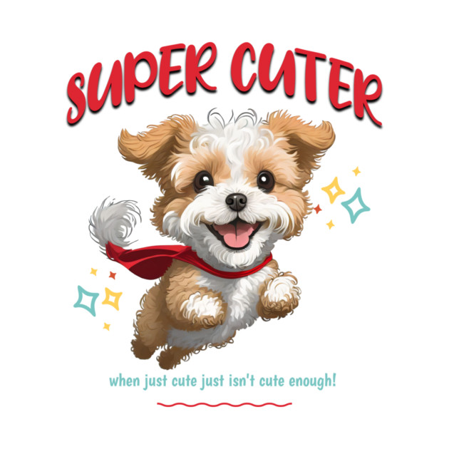 Super Cuter, cute superhero dog flying by KJ PhotoWorks &amp; Design