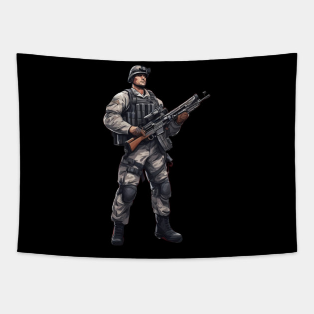 Firepower Tapestry by animegirlnft