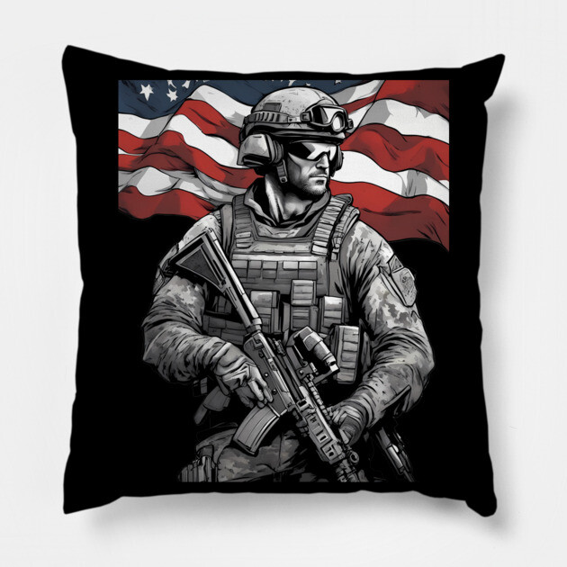 Mercenary Pillow by animegirlnft
