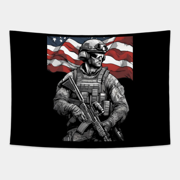 Mercenary Tapestry by animegirlnft