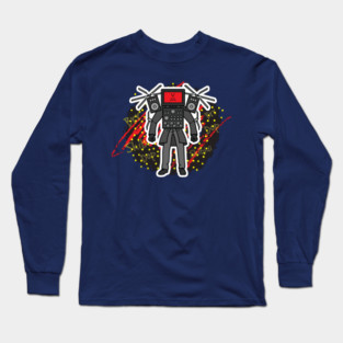 Skibidi Toilet TV Man, Titan Tv Man, Titan Speakerman Long Sleeve T-Shirt