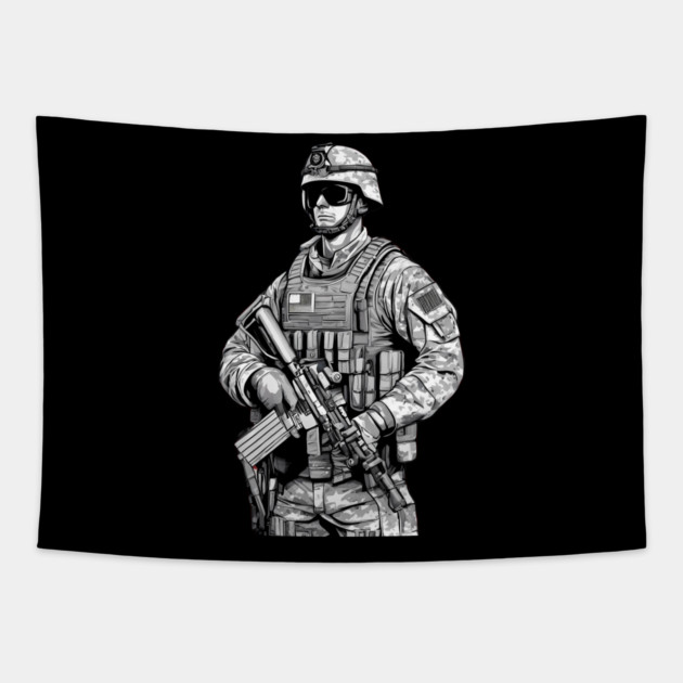 Navy Tapestry by animegirlnft