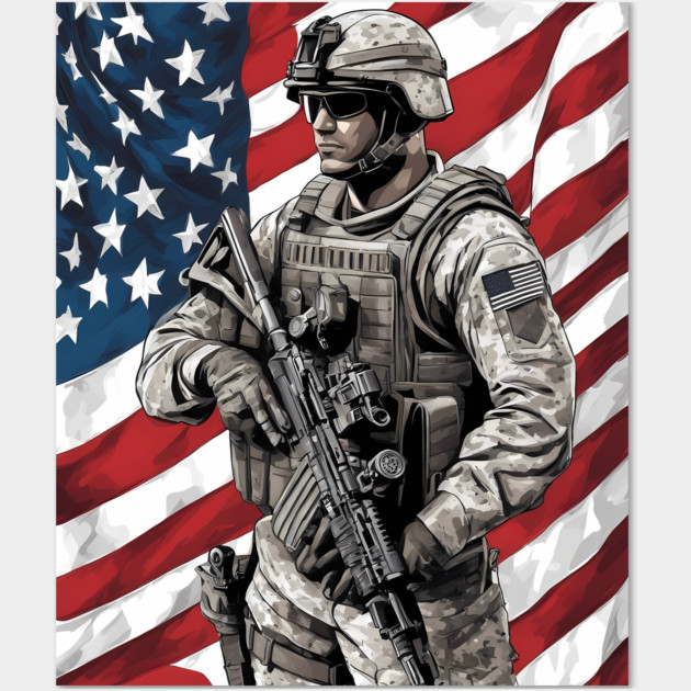 Marine Corps Wall Art by animegirlnft