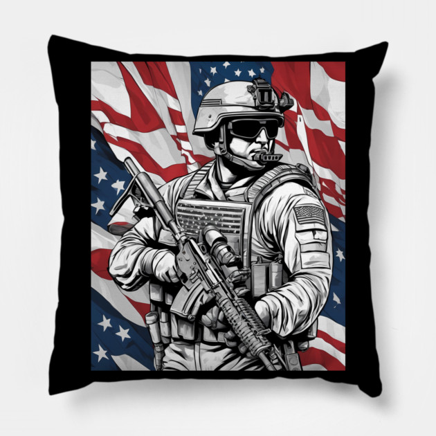 Platoon Pillow by animegirlnft