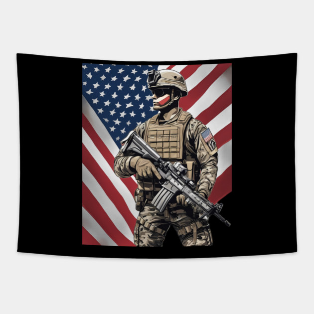 Elite Army Tapestry by animegirlnft