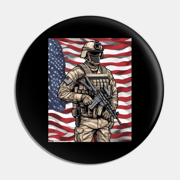 Military Force Pin by animegirlnft